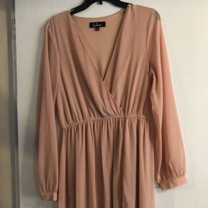 Lulus Maxi dress - blush pink. WORE ONCE